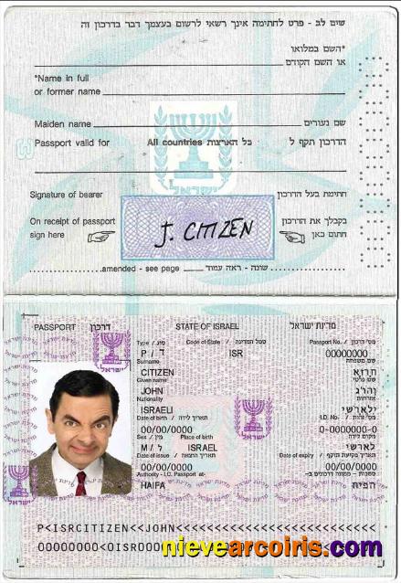 Israel pass 1992-2013